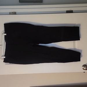 16W slim fit black dress pants